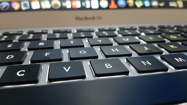 Laptop Keyboard close up